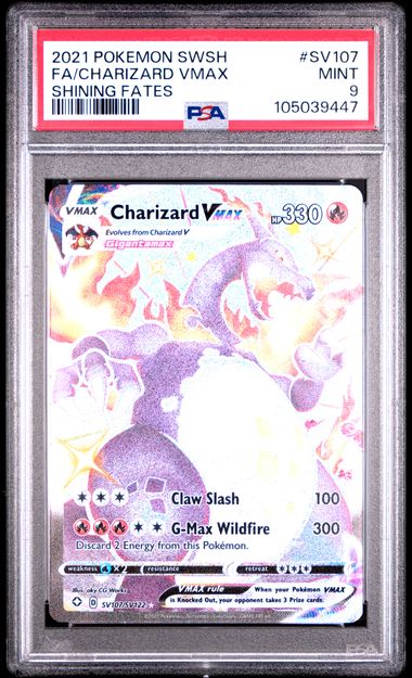 FA/CHARIZARD VMAX SHINING FATES 2021 POKEMON SWORD & SHIELD SHINING FATES PSA 9